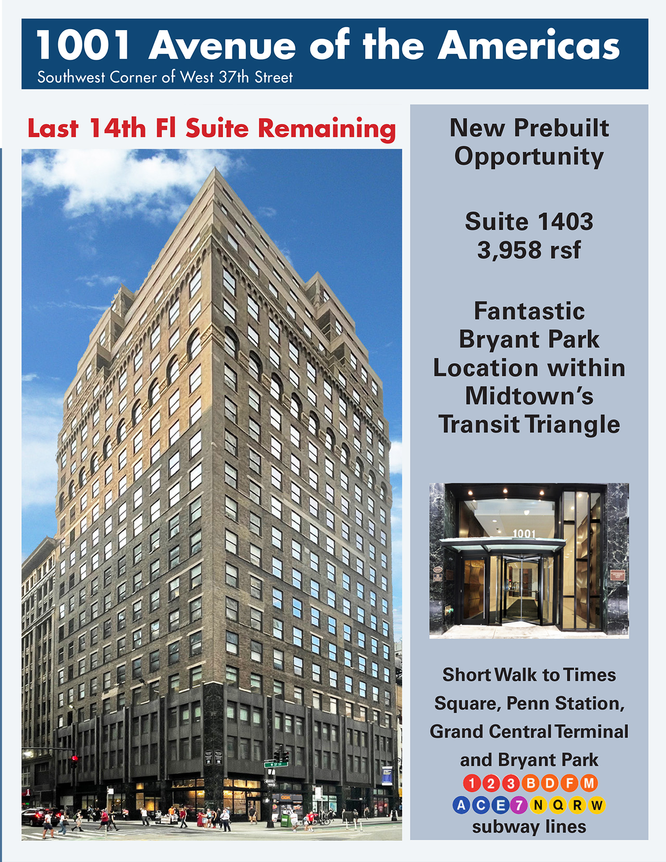 1001 Avenue of the Americas, 14th Floor
