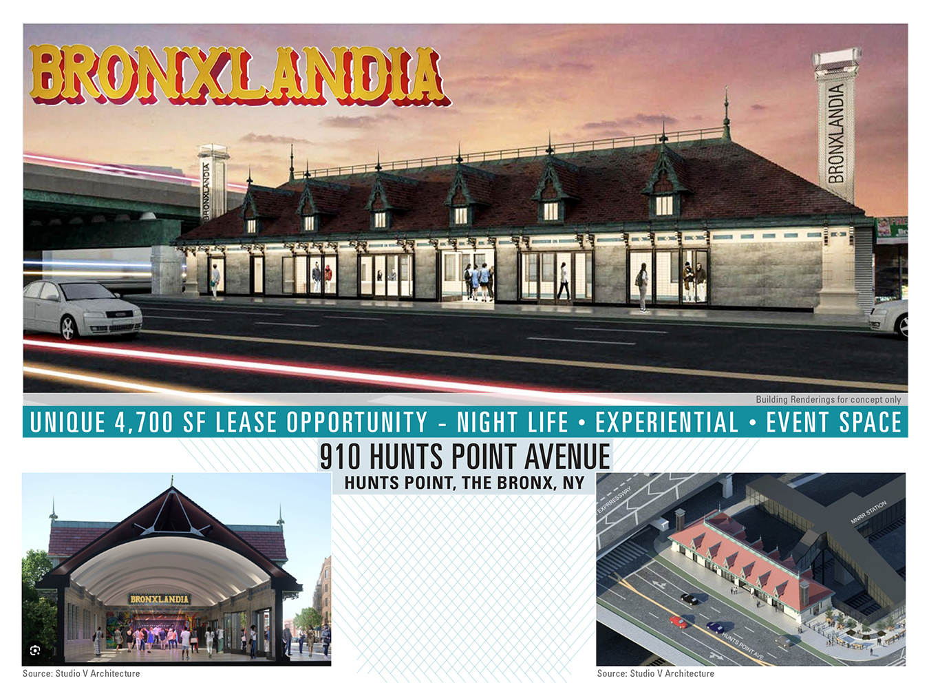 910 Hunts Point Avenue, Event Hall + Retail